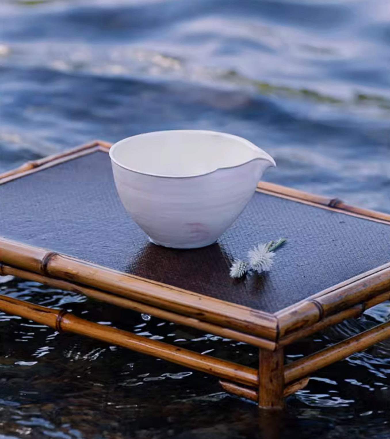 Handcrafted Thin-Walled Pink Coarse Pottery Ceramic Tea Set